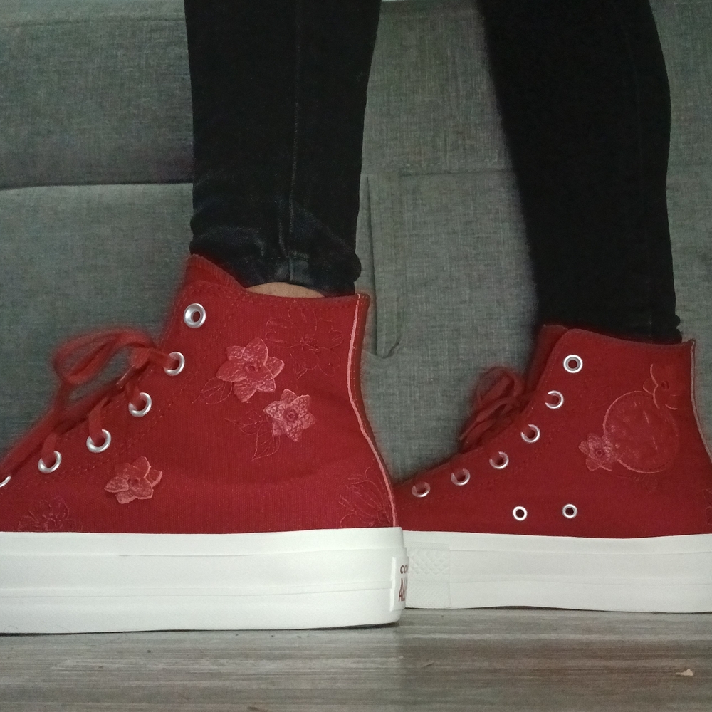 Red High-Top Converse